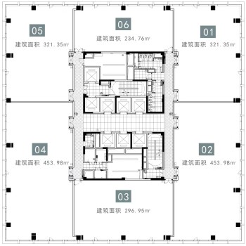 中建企业天地出租453平办公室，2号线地铁上盖